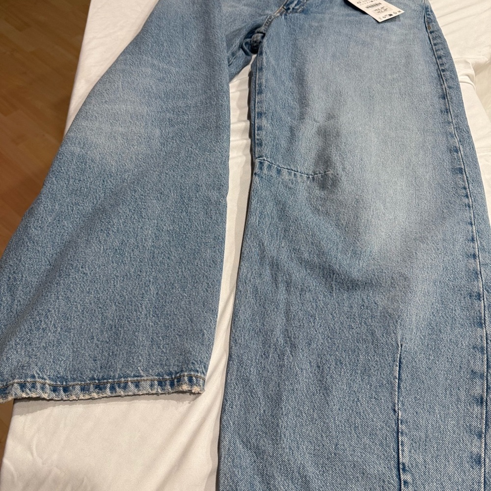 Zara Light Blue Flare & Wide Leg Jeans